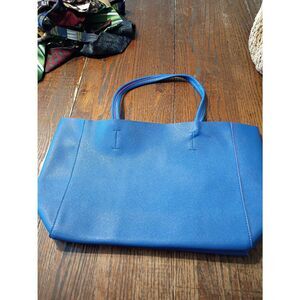 New Macys Blue Pink Top Handle Tote Handbag Casual Summer Beach Pool Bag